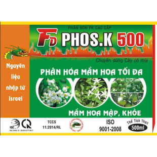 Phân bón lá Lân 500-Phân hóa mầm hoa ( 500ml )